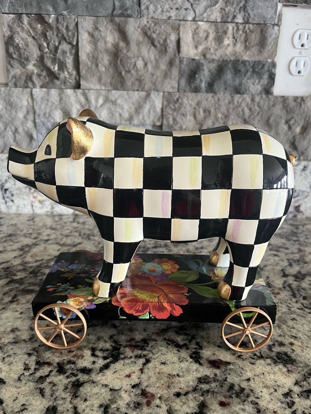 Mackenzie-Childs Pig on Parade. RARE and Retired. EUC.